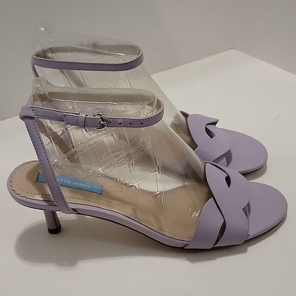 DRAPER JAMES Addison Twisted Strap Kitten Heel Sandals NWOT size 8.5 - Picture 2 of 6